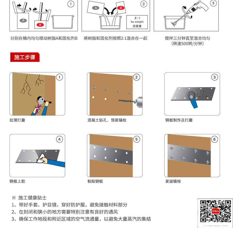 包钢幸福路街道粘钢加固施工过程